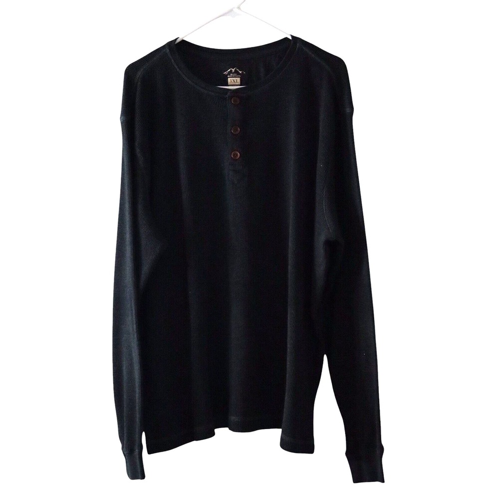 Blue Mountain Men's Sweatshirt Long Sleeve Shirt Dark Gray Heavyweight‎ 3XL XXXL